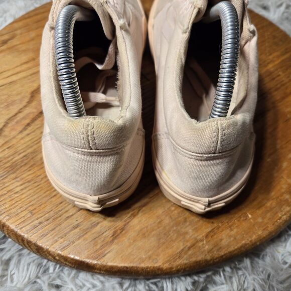 Vans Old Skool Womens 9.5 Mens 8 Pink Blush Canvas Monochrome Skateboard Shoe - Picture 14 of 14